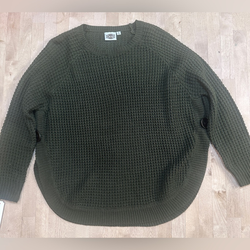 Cozy Olive Crew Neck Sweater